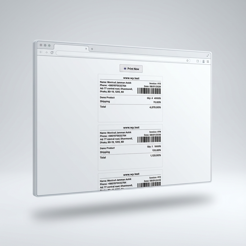 Invoice Preview Mockup